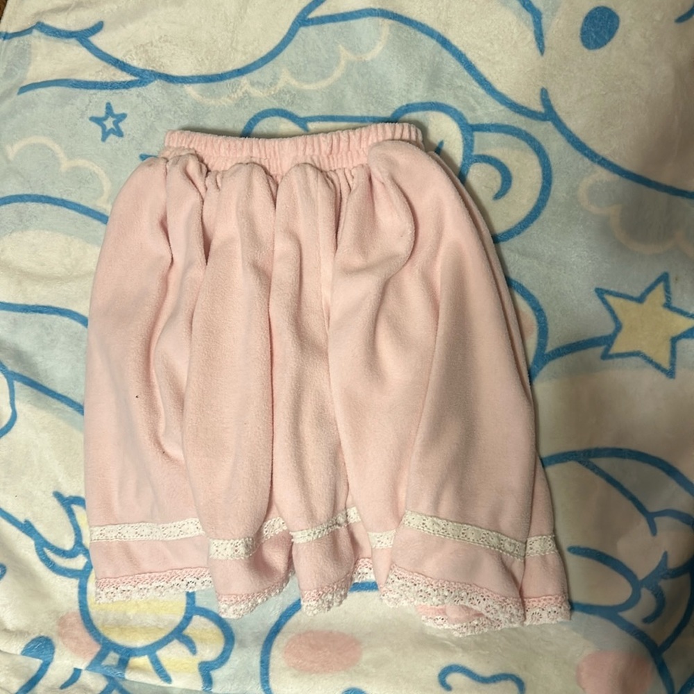 Sweet pink elastic waist pleated ladys lolita skirt